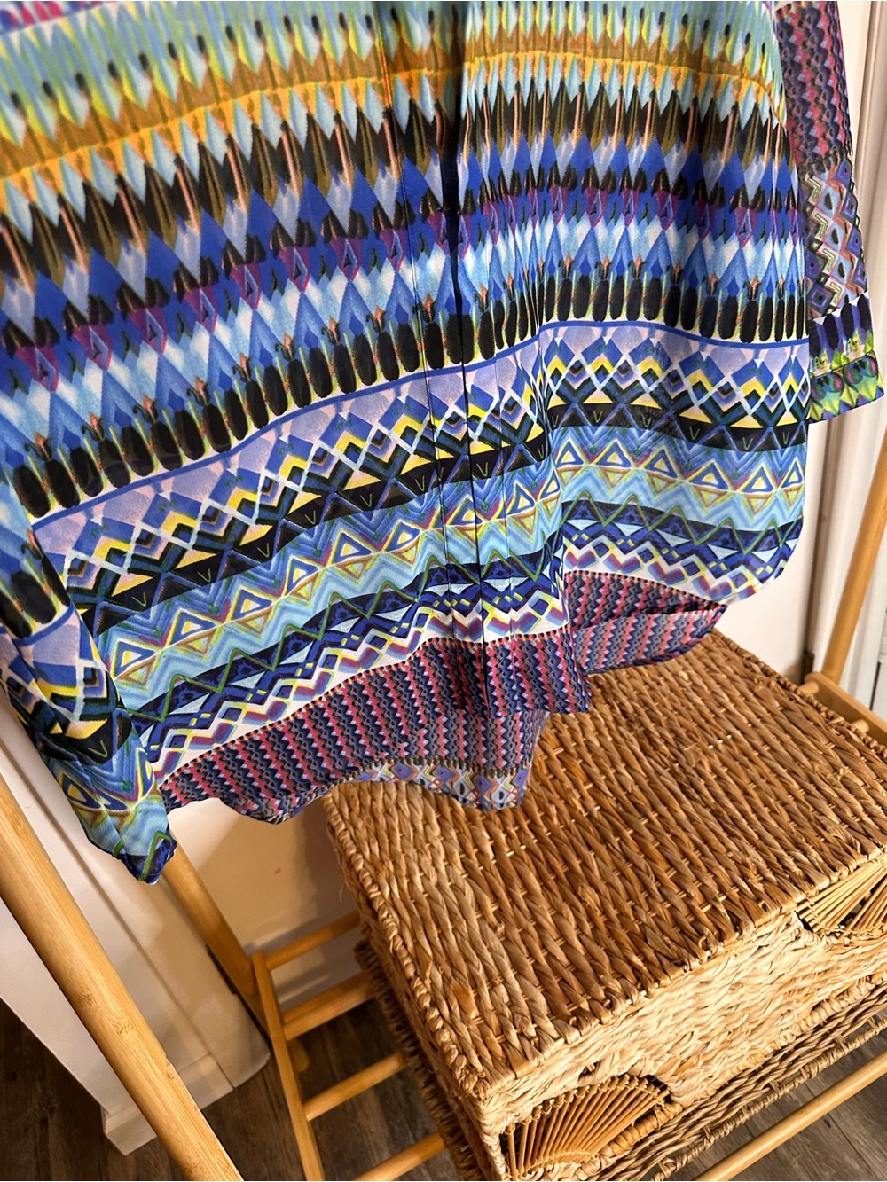 Antilia Femme Multicolor Geometric V-Neck Tunic 3x - Picture 4 of 11